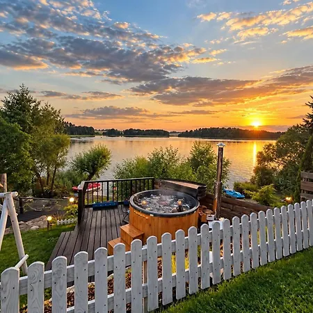 Wiejska Mazury- Widok Na Jezioro, Prywatna Plaza, Basen, Jacuzzi, Sauna Villa *