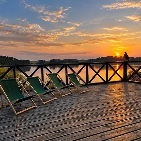 Wiejska Mazury- Widok Na Jezioro, Prywatna Plaza, Basen, Jacuzzi, Sauna